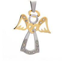 Antique design angel charm pendant, gold & silver wholesale jewelry pendant